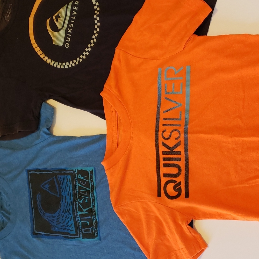 Quicksilver boy size 7 short sleeve t-shirts
